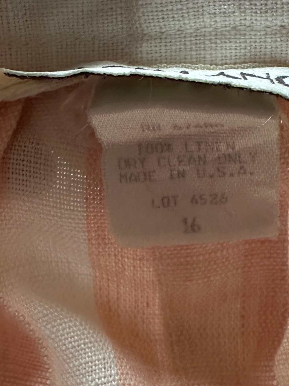 Striped Pink and Cream A-Line Women's Skirt - Picture 7 of 9